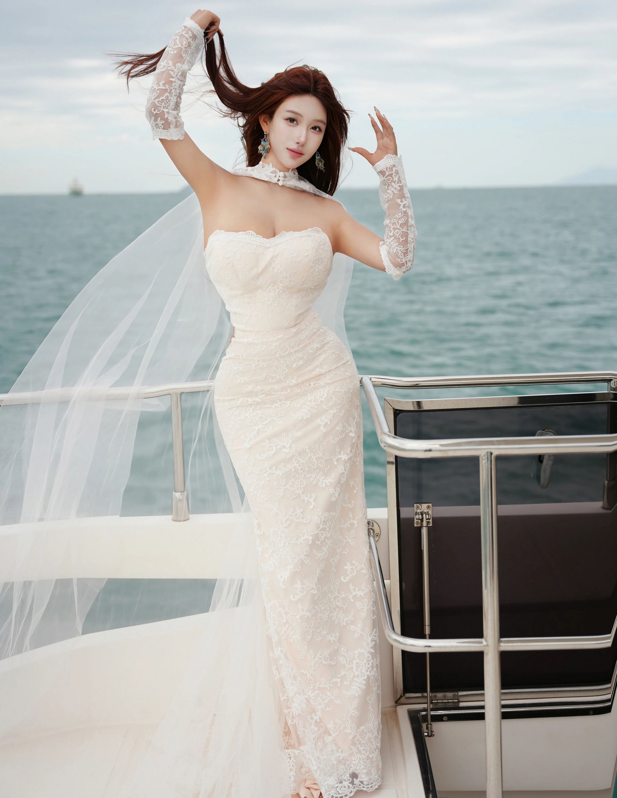 [XiuRen秀人网] No.11243 金允希Yuki 白色婚纱 性感写真 [81张]插图1
