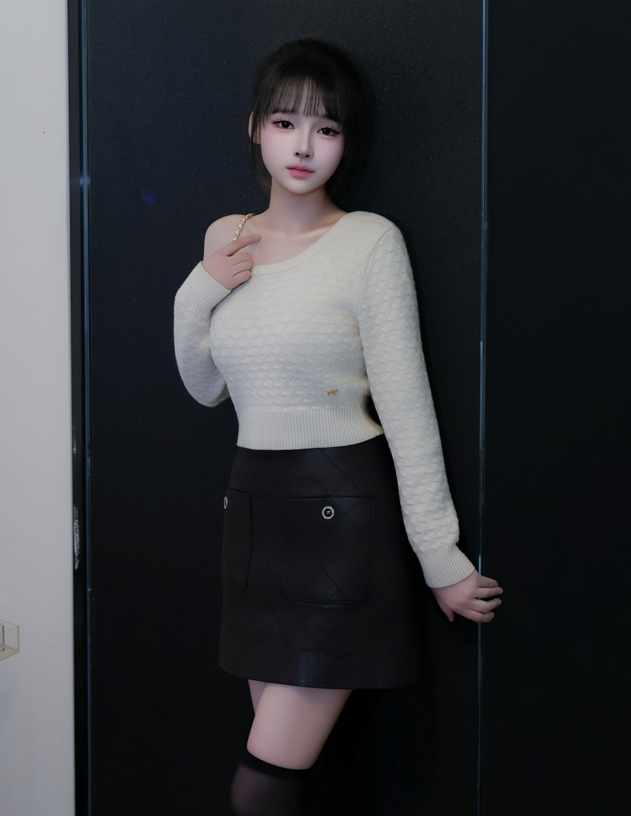 [XiuRen秀人网] No.11254 沈蜜儿 白色T恤 魅惑黑丝 性感写真 [65张]插图