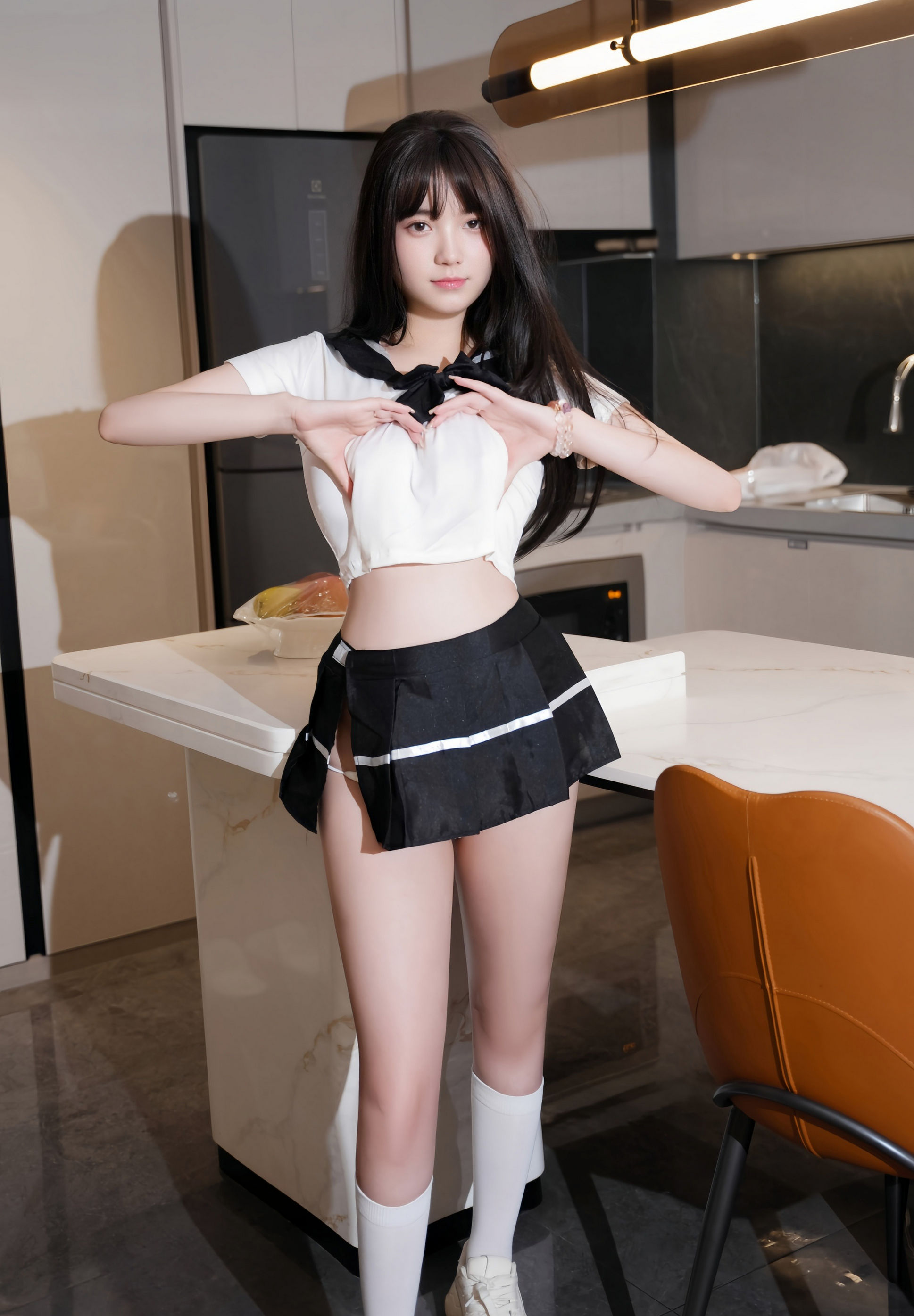 [XiuRen秀人网] No.11256 软情 黑色短裙 白色丝袜 性感写真 [71张]插图1